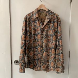 Men’s Print long sleeve Bohemian shirt